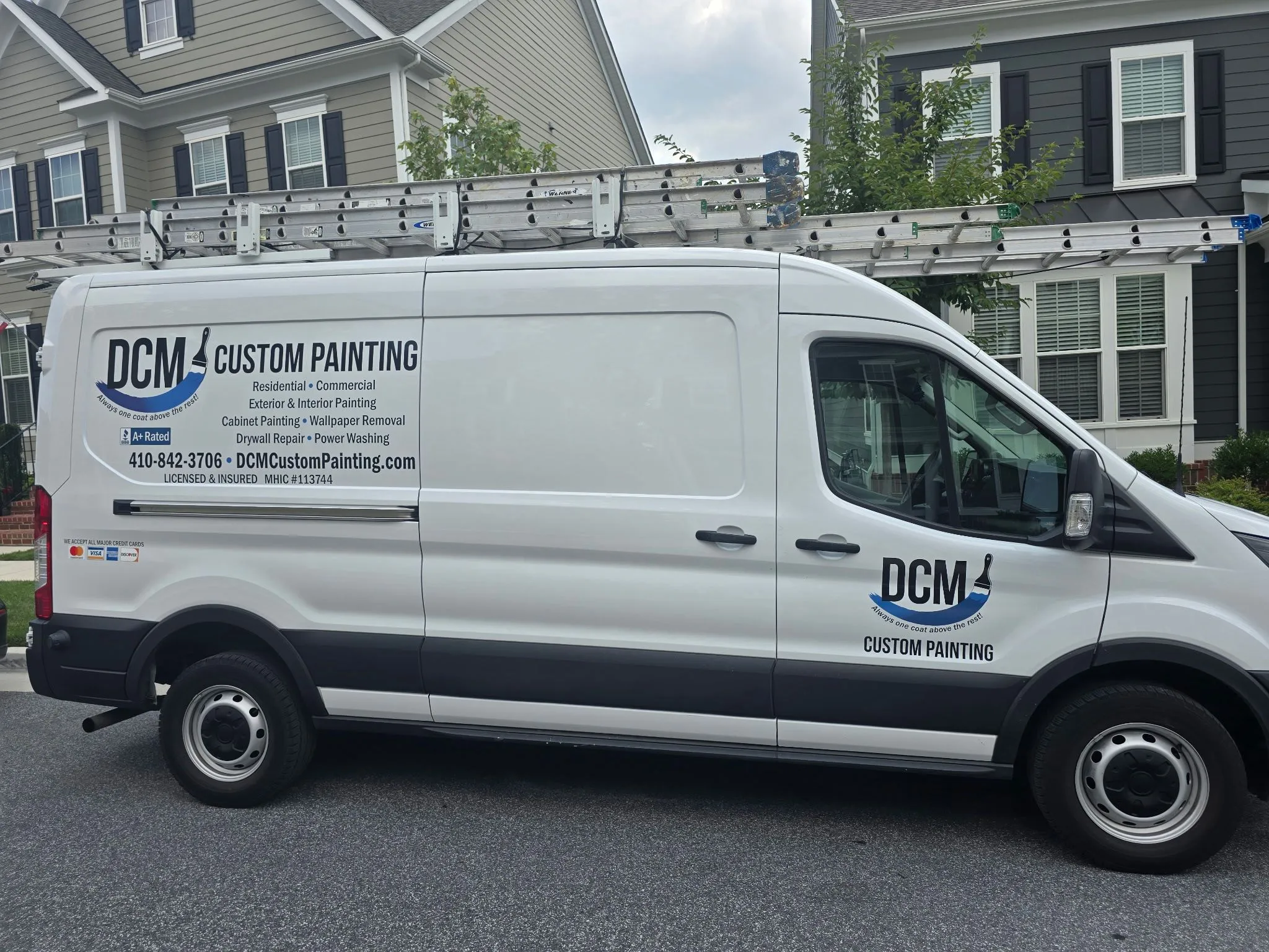 DCM Custom Painting service van